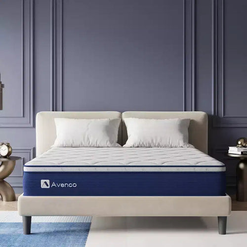 Avenco 10-in Medium Twin Hybrid Memory Foam/Coil Blend Mattress in a Box
