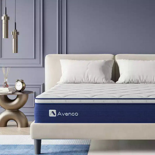 Materasso Ibrido Medio da 10 pollici in Scatola, Singolo – Memory Foam e Molle Insacchettate