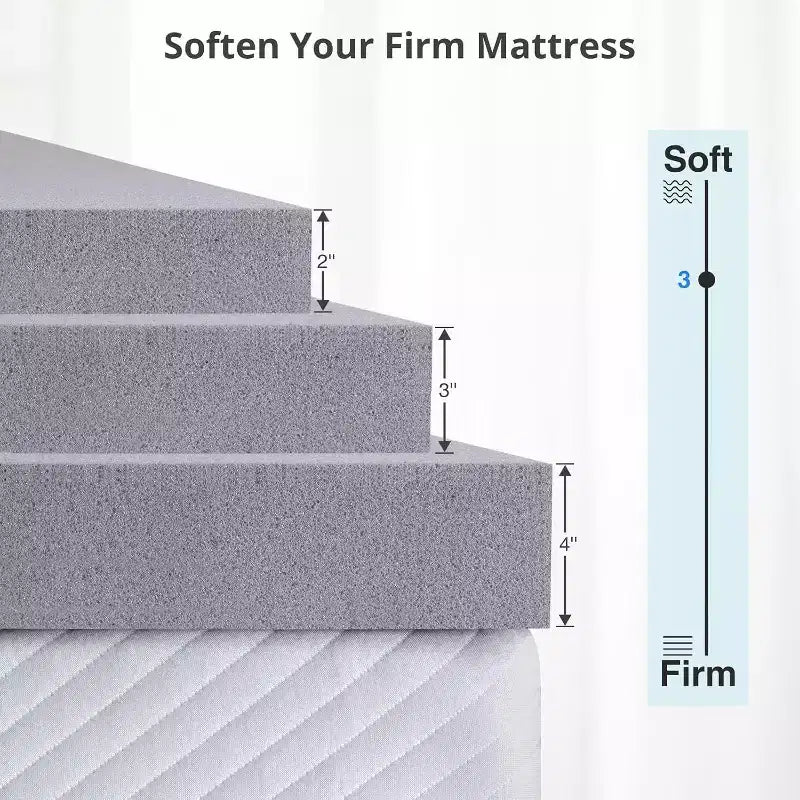 Materasso in memory foam con schiuma gel rinfrescante, pieghevole, per letto matrimoniale/king-size