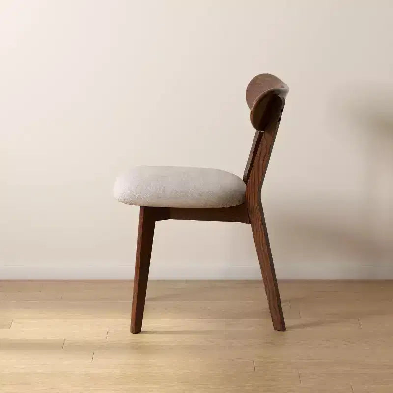 Sedie da pranzo moderne con seduta imbottita, sedie da cucina senza braccioli in legno massello