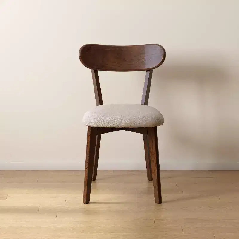 Sedie da pranzo moderne con seduta imbottita, sedie da cucina senza braccioli in legno massello