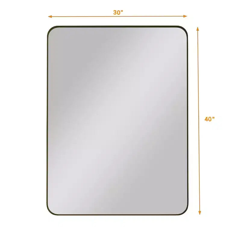 Specchio da Bagno Rettangolare Moderno da Parete 30x40 Pollici