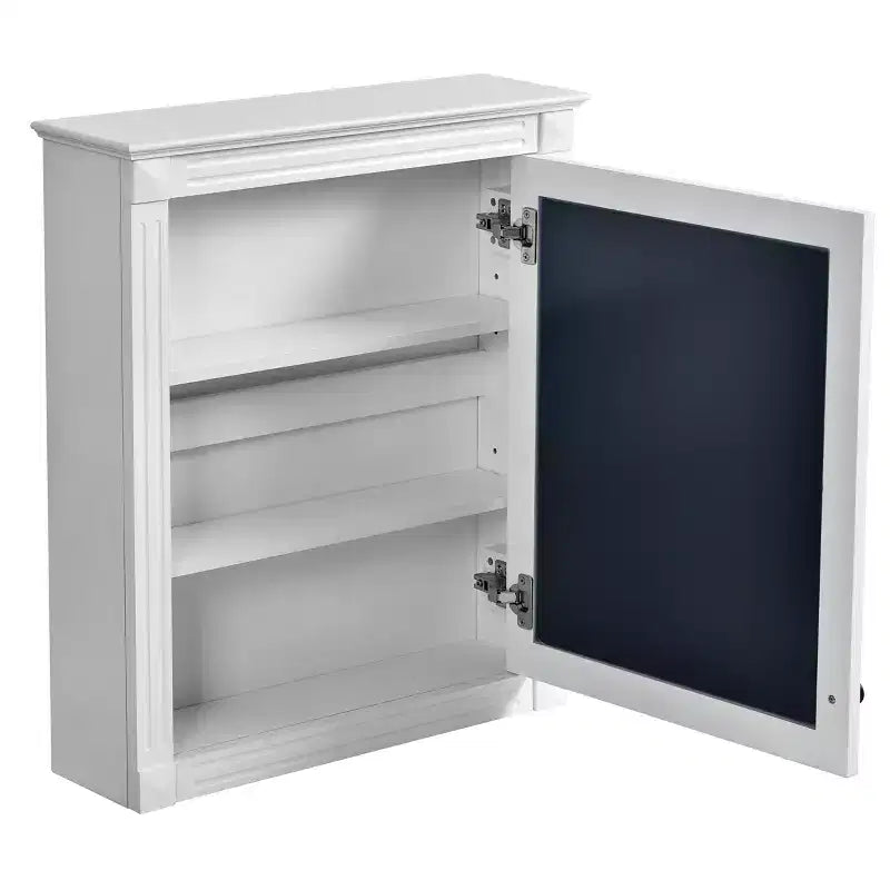 Mobiletto da bagno a parete con specchio e ripiano regolabile, 24" x 27"