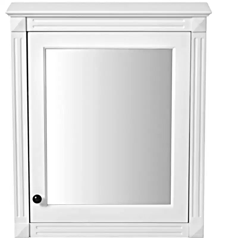 Mobiletto da bagno a parete con specchio e ripiano regolabile, 24" x 27"